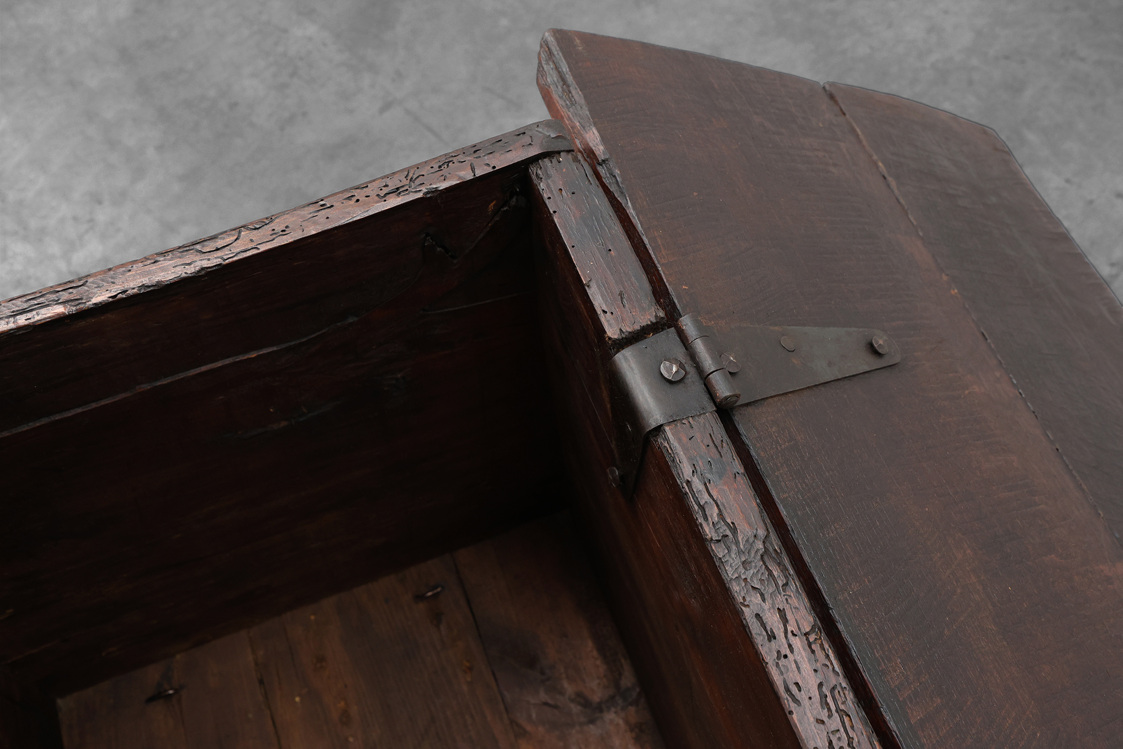 16th Century Gothic Carved Oak Chest, Francethumbnail